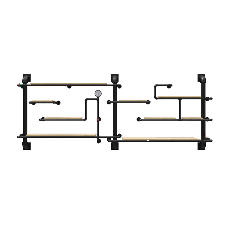 Metal Floating Bookcase Industrial Style Wall Mounted Closed Back Shelf Clearhalo 'Bookcases' 'furn' 'furn_bookcases' 'Furniture' 'furniture_bookcases' 'kitchen' 'kitchen_bookcases' 'Living Room Furniture' 'Office Furniture' 4765874