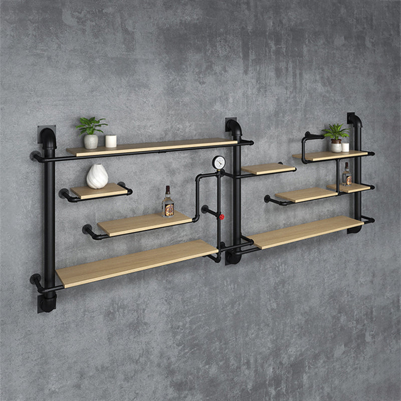 Metal Floating Bookcase Industrial Style Wall Mounted Closed Back Shelf Clearhalo 'Bookcases' 'furn' 'furn_bookcases' 'Furniture' 'furniture_bookcases' 'kitchen' 'kitchen_bookcases' 'Living Room Furniture' 'Office Furniture' 4765876