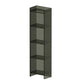 Acrylic Bookcase Scandinavian Style Closed Back Bookshelf for Office and Study Room 15.7"L x 9.8"W x 59.8"H Black Clearhalo 'Bookcases' 'furn' 'furn_bookcases' 'Furniture' 'furniture_bookcases' 'kitchen' 'kitchen_bookcases' 'Living Room Furniture' 'Office Furniture' 4765890