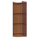 Acrylic Bookcase Scandinavian Style Closed Back Bookshelf for Office and Study Room 15.7"L x 9.8"W x 46.5"H Brown Clearhalo 'Bookcases' 'furn' 'furn_bookcases' 'Furniture' 'furniture_bookcases' 'kitchen' 'kitchen_bookcases' 'Living Room Furniture' 'Office Furniture' 4765896