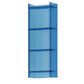 Acrylic Bookcase Scandinavian Style Closed Back Bookshelf for Office and Study Room 15.7"L x 9.8"W x 46.5"H Blue Clearhalo 'Bookcases' 'furn' 'furn_bookcases' 'Furniture' 'furniture_bookcases' 'kitchen' 'kitchen_bookcases' 'Living Room Furniture' 'Office Furniture' 4765900