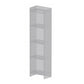 Acrylic Bookcase Scandinavian Style Closed Back Bookshelf for Office and Study Room 15.7"L x 9.8"W x 59.8"H Clear Clearhalo 'Bookcases' 'furn' 'furn_bookcases' 'Furniture' 'furniture_bookcases' 'kitchen' 'kitchen_bookcases' 'Living Room Furniture' 'Office Furniture' 4765909