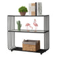 Glam Style Shelf Bookcase Open Back Bookcase for Office and Study Room Black White Clearhalo 'Bookcases' 'furn' 'furn_bookcases' 'Furniture' 'furniture_bookcases' 'kitchen' 'kitchen_bookcases' 'Living Room Furniture' 'Office Furniture' 4765938