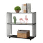 Glam Style Shelf Bookcase Open Back Bookcase for Office and Study Room Clearhalo 'Bookcases' 'furn' 'furn_bookcases' 'Furniture' 'furniture_bookcases' 'kitchen' 'kitchen_bookcases' 'Living Room Furniture' 'Office Furniture' 4765945