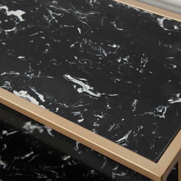 Glam Style Shelf Bookcase Open Back Bookcase for Office and Study Room Clearhalo 'Bookcases' 'furn' 'furn_bookcases' 'Furniture' 'furniture_bookcases' 'kitchen' 'kitchen_bookcases' 'Living Room Furniture' 'Office Furniture' 4765946