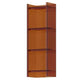 Acrylic Bookcase Scandinavian Style Closed Back Bookshelf for Office and Home 15.7"L x 9.8"W x 46.5"H Brown Clearhalo 'Bookcases' 'furn' 'furn_bookcases' 'Furniture' 'furniture_bookcases' 'kitchen' 'kitchen_bookcases' 'Living Room Furniture' 'Office Furniture' 4765962