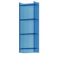 Acrylic Bookcase Scandinavian Style Closed Back Bookshelf for Office and Home 15.7"L x 9.8"W x 46.5"H Blue Clearhalo 'Bookcases' 'furn' 'furn_bookcases' 'Furniture' 'furniture_bookcases' 'kitchen' 'kitchen_bookcases' 'Living Room Furniture' 'Office Furniture' 4765966