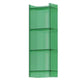 Acrylic Bookcase Scandinavian Style Closed Back Bookshelf for Office and Home 15.7"L x 9.8"W x 46.5"H Green Clearhalo 'Bookcases' 'furn' 'furn_bookcases' 'Furniture' 'furniture_bookcases' 'kitchen' 'kitchen_bookcases' 'Living Room Furniture' 'Office Furniture' 4765969
