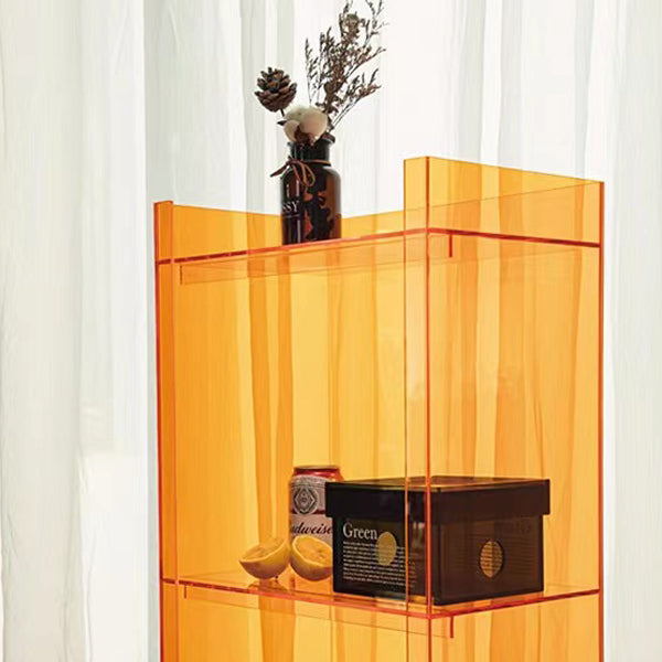 Acrylic Bookcase Scandinavian Style Closed Back Bookshelf for Office and Home Clearhalo 'Bookcases' 'furn' 'furn_bookcases' 'Furniture' 'furniture_bookcases' 'kitchen' 'kitchen_bookcases' 'Living Room Furniture' 'Office Furniture' 4765970