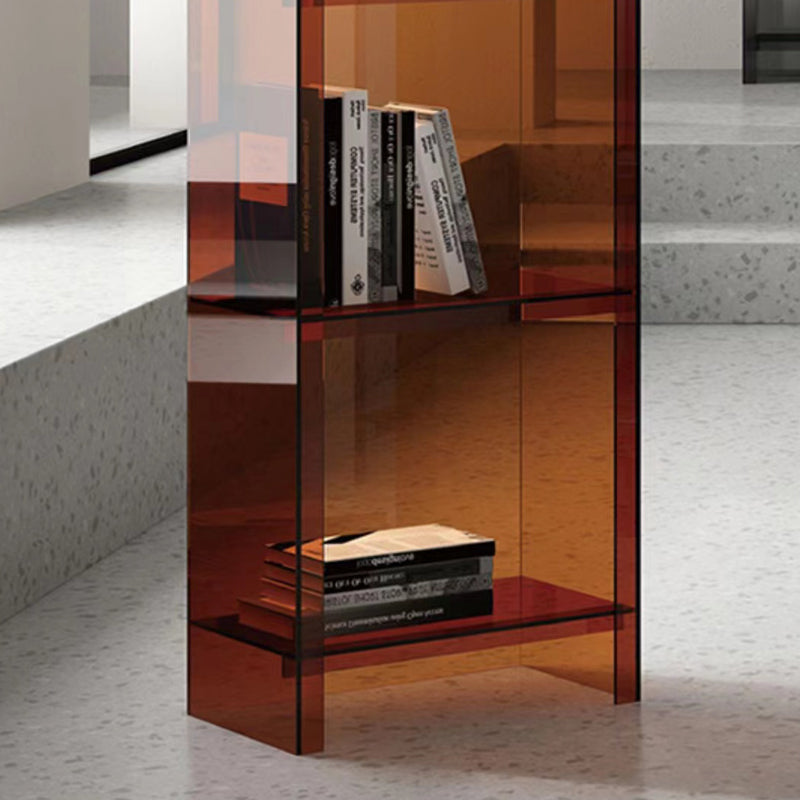 Acrylic Bookcase Scandinavian Style Closed Back Bookshelf for Office and Home Clearhalo 'Bookcases' 'furn' 'furn_bookcases' 'Furniture' 'furniture_bookcases' 'kitchen' 'kitchen_bookcases' 'Living Room Furniture' 'Office Furniture' 4765972