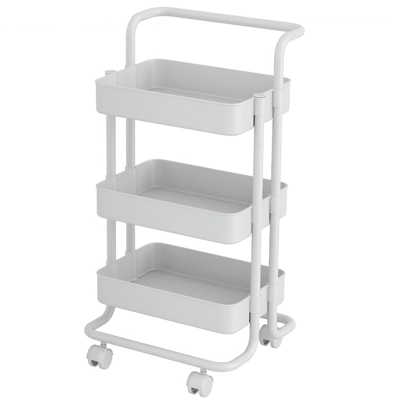 Industrial Vertical Etagere Bookshelf Iron Frame Plastic Shelf with Caster Wheels Clearhalo 'Bookcases' 'furn' 'furn_bookcases' 'Furniture' 'furniture_bookcases' 'kitchen' 'kitchen_bookcases' 'Living Room Furniture' 'Office Furniture' 4765989