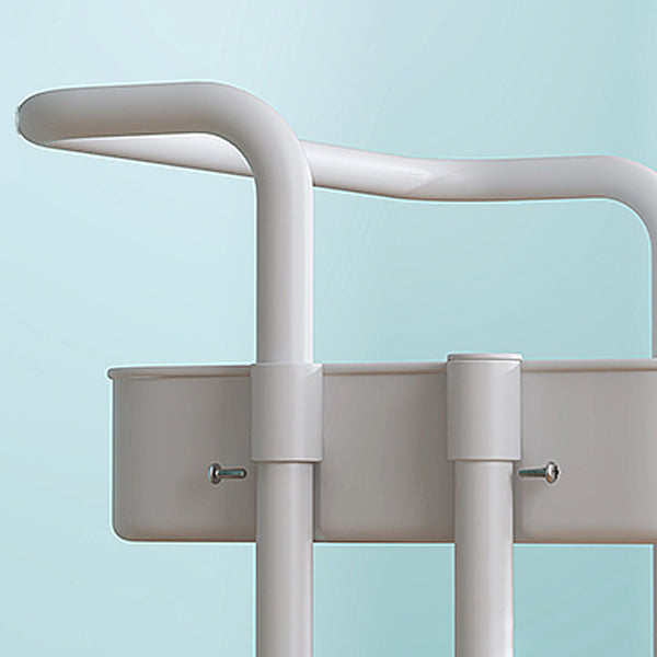 Industrial Vertical Etagere Bookshelf Iron Frame Plastic Shelf with Caster Wheels Clearhalo 'Bookcases' 'furn' 'furn_bookcases' 'Furniture' 'furniture_bookcases' 'kitchen' 'kitchen_bookcases' 'Living Room Furniture' 'Office Furniture' 4765998