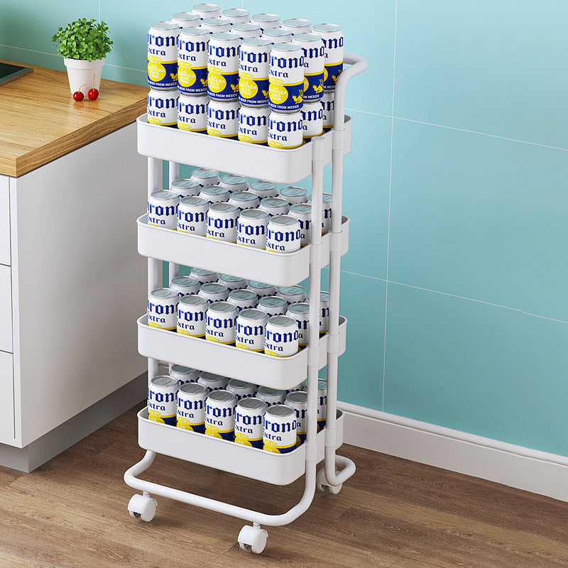 Industrial Vertical Etagere Bookshelf Iron Frame Plastic Shelf with Caster Wheels Clearhalo 'Bookcases' 'furn' 'furn_bookcases' 'Furniture' 'furniture_bookcases' 'kitchen' 'kitchen_bookcases' 'Living Room Furniture' 'Office Furniture' 4766000