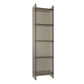 Scandinavian Style Shelf Bookcase Acrylic Closed Back Bookshelf for Office and Study Room 15.7"L x 9.8"W x 59.8"H Grey Clearhalo 'Bookcases' 'furn' 'furn_bookcases' 'Furniture' 'furniture_bookcases' 'kitchen' 'kitchen_bookcases' 'Living Room Furniture' 'Office Furniture' 4766012