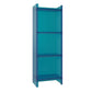 Scandinavian Style Shelf Bookcase Acrylic Closed Back Bookshelf for Office and Study Room 15.7"L x 9.8"W x 46.5"H Blue Clearhalo 'Bookcases' 'furn' 'furn_bookcases' 'Furniture' 'furniture_bookcases' 'kitchen' 'kitchen_bookcases' 'Living Room Furniture' 'Office Furniture' 4766019
