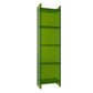Scandinavian Style Shelf Bookcase Acrylic Closed Back Bookshelf for Office and Study Room 15.7"L x 9.8"W x 59.8"H Green Clearhalo 'Bookcases' 'furn' 'furn_bookcases' 'Furniture' 'furniture_bookcases' 'kitchen' 'kitchen_bookcases' 'Living Room Furniture' 'Office Furniture' 4766024