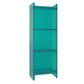 Scandinavian Style Shelf Bookcase Acrylic Closed Back Bookshelf for Office and Study Room 15.7"L x 9.8"W x 46.5"H Lake Blue Clearhalo 'Bookcases' 'furn' 'furn_bookcases' 'Furniture' 'furniture_bookcases' 'kitchen' 'kitchen_bookcases' 'Living Room Furniture' 'Office Furniture' 4766026