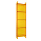Scandinavian Style Shelf Bookcase Acrylic Closed Back Bookshelf for Office and Study Room 15.7"L x 9.8"W x 59.8"H Orange Clearhalo 'Bookcases' 'furn' 'furn_bookcases' 'Furniture' 'furniture_bookcases' 'kitchen' 'kitchen_bookcases' 'Living Room Furniture' 'Office Furniture' 4766032