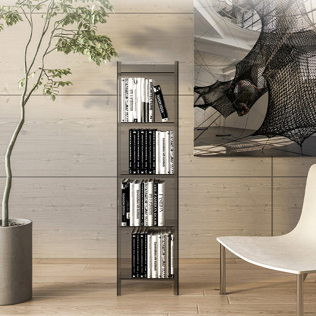Scandinavian Style Shelf Bookcase Acrylic Closed Back Bookshelf for Office and Study Room Clearhalo 'Bookcases' 'furn' 'furn_bookcases' 'Furniture' 'furniture_bookcases' 'kitchen' 'kitchen_bookcases' 'Living Room Furniture' 'Office Furniture' 4766036