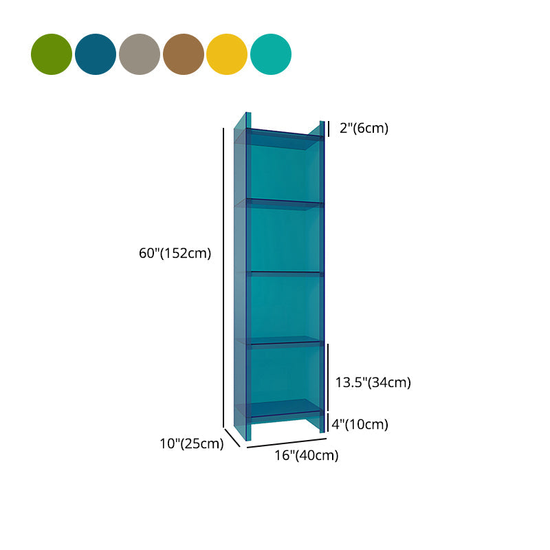 Scandinavian Style Shelf Bookcase Acrylic Closed Back Bookshelf for Office and Study Room Clearhalo 'Bookcases' 'furn' 'furn_bookcases' 'Furniture' 'furniture_bookcases' 'kitchen' 'kitchen_bookcases' 'Living Room Furniture' 'Office Furniture' 4766038