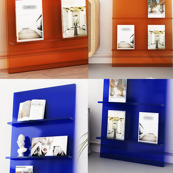 Scandinavian Closed Back Etagere Bookshelf Acrylic Vertical Bookshelf for Living Room Clearhalo 'Bookcases' 'furn' 'furn_bookcases' 'Furniture' 'furniture_bookcases' 'kitchen' 'kitchen_bookcases' 'Living Room Furniture' 'Office Furniture' 4766047