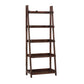 Modern Style Ladder Bookshelf Solid Wood Shelf Bookcase for Study Room 23.6"L x 15"W x 64.2"H Walnut Clearhalo 'Bookcases' 'furn' 'furn_bookcases' 'Furniture' 'furniture_bookcases' 'kitchen' 'kitchen_bookcases' 'Living Room Furniture' 'Office Furniture' 4766075
