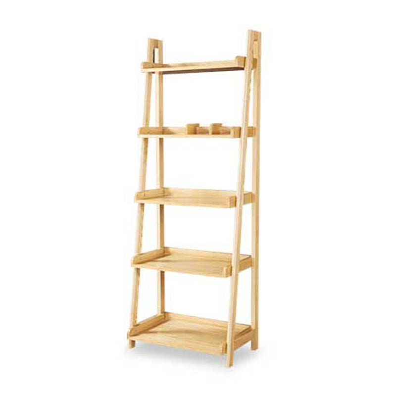Modern Style Ladder Bookshelf Solid Wood Shelf Bookcase for Study Room Clearhalo 'Bookcases' 'furn' 'furn_bookcases' 'Furniture' 'furniture_bookcases' 'kitchen' 'kitchen_bookcases' 'Living Room Furniture' 'Office Furniture' 4766081
