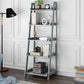 Modern Style Ladder Bookshelf Solid Wood Shelf Bookcase for Study Room 23.6"L x 15"W x 64.2"H Grey Clearhalo 'Bookcases' 'furn' 'furn_bookcases' 'Furniture' 'furniture_bookcases' 'kitchen' 'kitchen_bookcases' 'Living Room Furniture' 'Office Furniture' 4766084