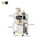 Industrial Style Wooden Bookshelf Etagere Bookcase with Caster Wheels for Office Clearhalo 'Bookcases' 'furn' 'furn_bookcases' 'Furniture' 'furniture_bookcases' 'kitchen' 'kitchen_bookcases' 'Living Room Furniture' 'Office Furniture' 4766103