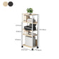 Industrial Style Wooden Bookshelf Etagere Bookcase with Caster Wheels for Office Clearhalo 'Bookcases' 'furn' 'furn_bookcases' 'Furniture' 'furniture_bookcases' 'kitchen' 'kitchen_bookcases' 'Living Room Furniture' 'Office Furniture' 4766104