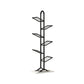 Modern Style Metal Bookshelf Etagere Shelf Bookcase for Home 17.7"L x 9.4"W x 51.2"H Black Clearhalo 'Bookcases' 'furn' 'furn_bookcases' 'Furniture' 'furniture_bookcases' 'kitchen' 'kitchen_bookcases' 'Living Room Furniture' 'Office Furniture' 4766106
