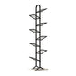 Modern Style Metal Bookshelf Etagere Shelf Bookcase for Home 17.7"L x 9.4"W x 65"H Black Clearhalo 'Bookcases' 'furn' 'furn_bookcases' 'Furniture' 'furniture_bookcases' 'kitchen' 'kitchen_bookcases' 'Living Room Furniture' 'Office Furniture' 4766109