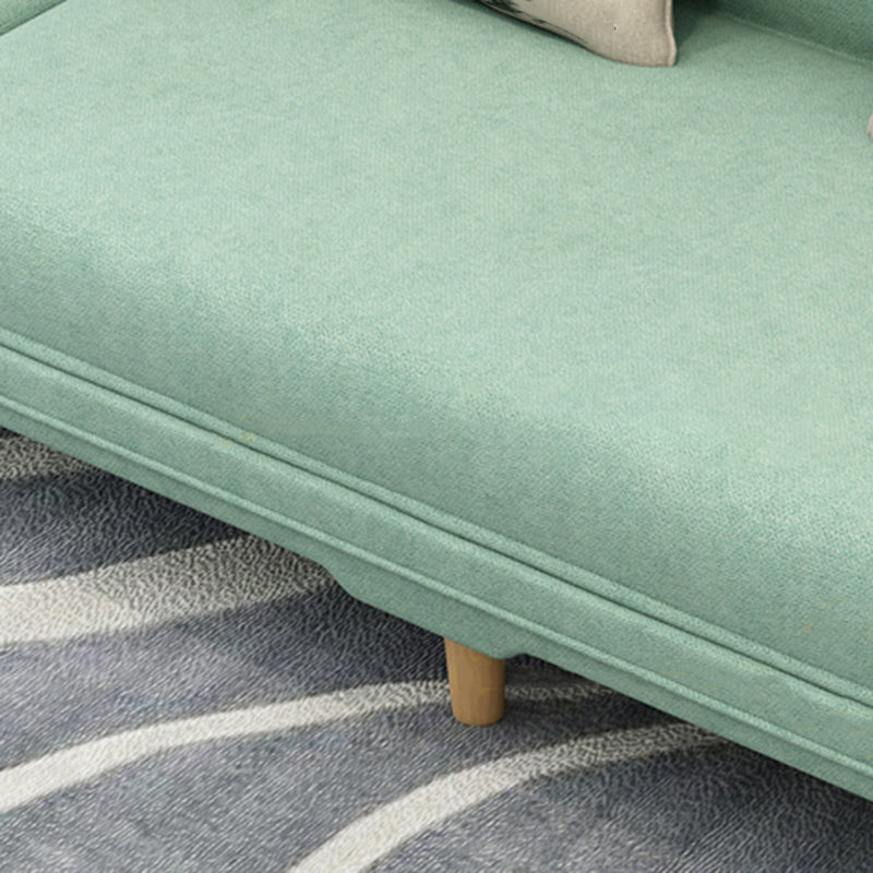 Tight Back Linen Armless Sofa with Foldable and Wear-resisting for Apartment Clearhalo 'furn' 'furn_sofas' 'Furniture' 'furniture_sofas' 'kitchen' 'kitchen_sofas' 'Living Room Furniture' 'Sofa' 'sofas' 4766203