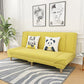 Tight Back Linen Armless Sofa with Foldable and Wear-resisting for Apartment Lemon Yellow Clearhalo 'furn' 'furn_sofas' 'Furniture' 'furniture_sofas' 'kitchen' 'kitchen_sofas' 'Living Room Furniture' 'Sofa' 'sofas' 4766211