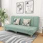 Tight Back Linen Armless Sofa with Foldable and Wear-resisting for Apartment 47"L x 27"W x 31.5"H Green Clearhalo 'furn' 'furn_sofas' 'Furniture' 'furniture_sofas' 'kitchen' 'kitchen_sofas' 'Living Room Furniture' 'Sofa' 'sofas' 4766213
