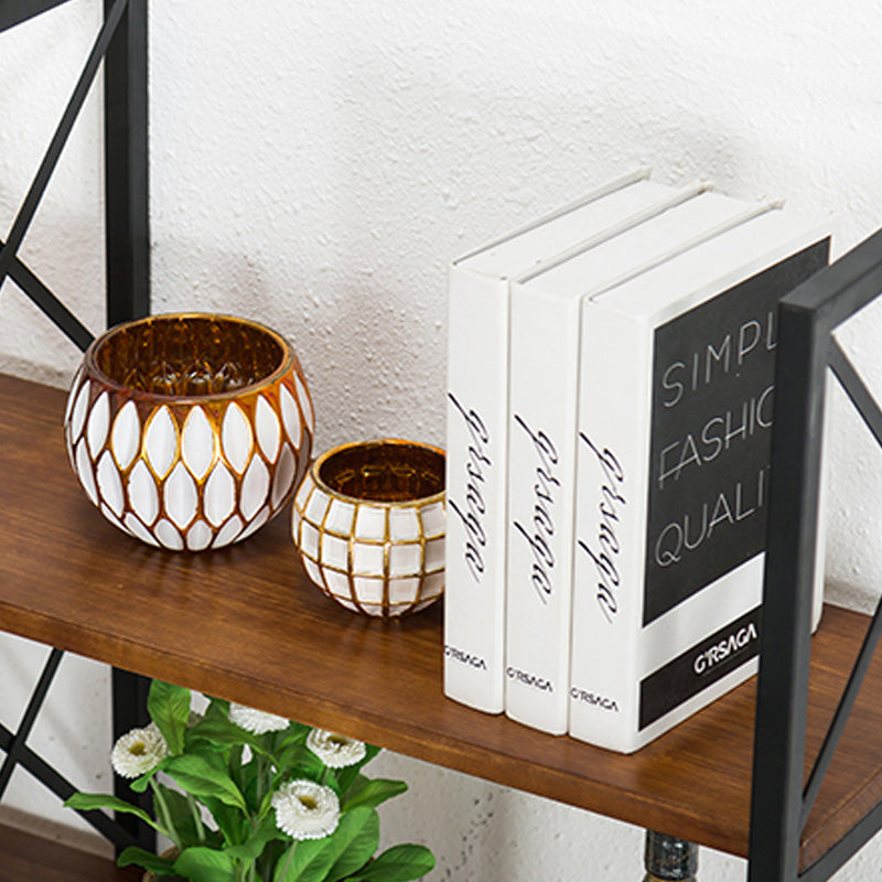 Industrial Style WoodBookshelf Wall Mounted Shelf Bookcase for Home Clearhalo 'Bookcases' 'furn' 'furn_bookcases' 'Furniture' 'furniture_bookcases' 'kitchen' 'kitchen_bookcases' 'Living Room Furniture' 'Office Furniture' 4767428