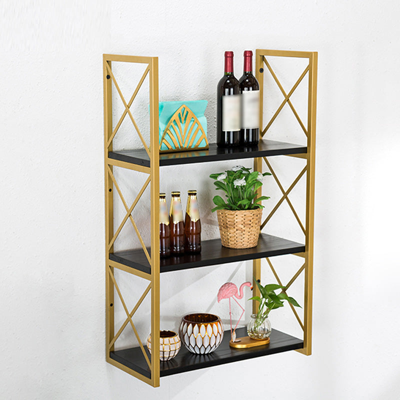 Industrial Style WoodBookshelf Wall Mounted Shelf Bookcase for Home Clearhalo 'Bookcases' 'furn' 'furn_bookcases' 'Furniture' 'furniture_bookcases' 'kitchen' 'kitchen_bookcases' 'Living Room Furniture' 'Office Furniture' 4767431
