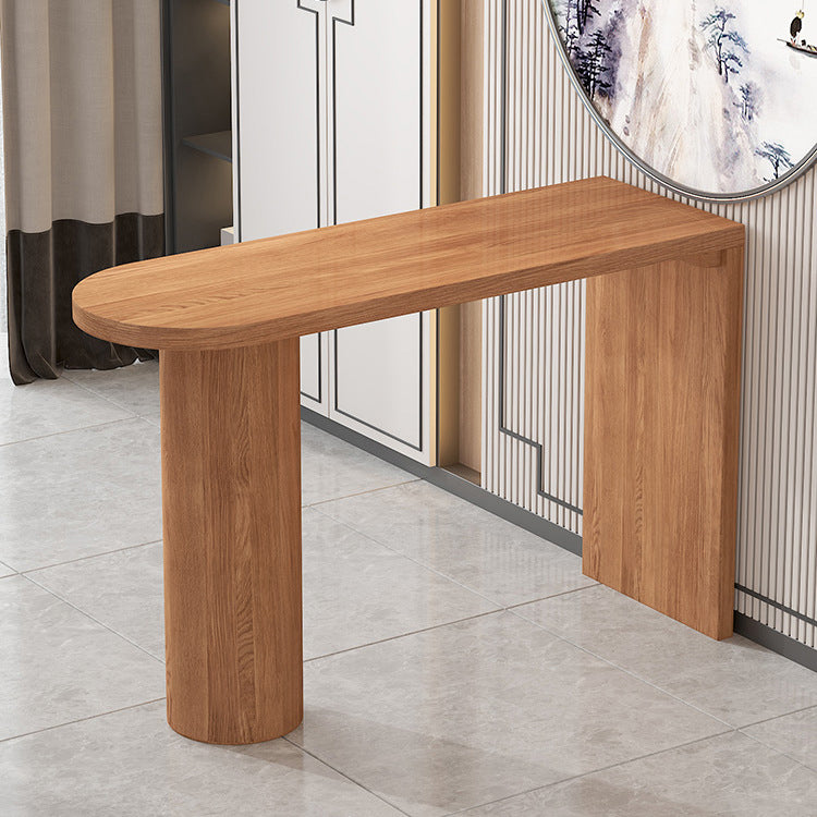Industrial Style Wooden Bar Counter Table Dining Rectangle Table for Home Clearhalo 'Bar Furniture' 'Bar Tables' 'bar_tables' 'furn' 'furn_bar_tables' 'Furniture' 'furniture_bar_tables' 'Kitchen & Dining Furniture' 4768444