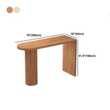 Industrial Style Wooden Bar Counter Table Dining Rectangle Table for Home Clearhalo 'Bar Furniture' 'Bar Tables' 'bar_tables' 'furn' 'furn_bar_tables' 'Furniture' 'furniture_bar_tables' 'Kitchen & Dining Furniture' 4768450