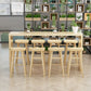 Nordic Rectangle Bar Counter Table Wooden Dining Table for Kitchen 70.9"L x 15.7"W x 41.3"H Without Chairs Clearhalo 'Bar Furniture' 'Bar Tables' 'bar_tables' 'furn' 'furn_bar_tables' 'Furniture' 'furniture_bar_tables' 'Kitchen & Dining Furniture' 4768508