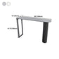 Nordic Rectangle Bar Counter Table Sintered Stone Dining Table for Kitchen with Metal Legs Clearhalo 'Bar Furniture' 'Bar Tables' 'bar_tables' 'Furniture' 'furniture_bar_tables' 'Kitchen & Dining Furniture' 4768536
