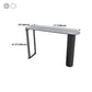 Nordic Rectangle Bar Counter Table Sintered Stone Dining Table for Kitchen with Metal Legs Clearhalo 'Bar Furniture' 'Bar Tables' 'bar_tables' 'Furniture' 'furniture_bar_tables' 'Kitchen & Dining Furniture' 4768538