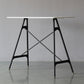 Modern Rectangle Bar Counter Table Wooden Dining Table with Metal Legs White Black Clearhalo 'Bar Furniture' 'Bar Tables' 'bar_tables' 'furn' 'furn_bar_tables' 'Furniture' 'furniture_bar_tables' 'Kitchen & Dining Furniture' 4768541