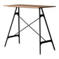 Modern Rectangle Bar Counter Table Wooden Dining Table with Metal Legs Clearhalo 'Bar Furniture' 'Bar Tables' 'bar_tables' 'furn' 'furn_bar_tables' 'Furniture' 'furniture_bar_tables' 'Kitchen & Dining Furniture' 4768547