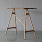 Modern Rectangle Bar Counter Table Wooden Dining Table with Metal Legs Walnut Natural Clearhalo 'Bar Furniture' 'Bar Tables' 'bar_tables' 'furn' 'furn_bar_tables' 'Furniture' 'furniture_bar_tables' 'Kitchen & Dining Furniture' 4768548