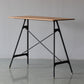 Modern Rectangle Bar Counter Table Wooden Dining Table with Metal Legs Clearhalo 'Bar Furniture' 'Bar Tables' 'bar_tables' 'furn' 'furn_bar_tables' 'Furniture' 'furniture_bar_tables' 'Kitchen & Dining Furniture' 4768552