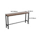Industrial Rectangle Bar Counter Table Wooden Dining Table with Metal Legs Clearhalo 'Bar Furniture' 'Bar Tables' 'bar_tables' 'furn' 'furn_bar_tables' 'Furniture' 'furniture_bar_tables' 'Kitchen & Dining Furniture' 4768572