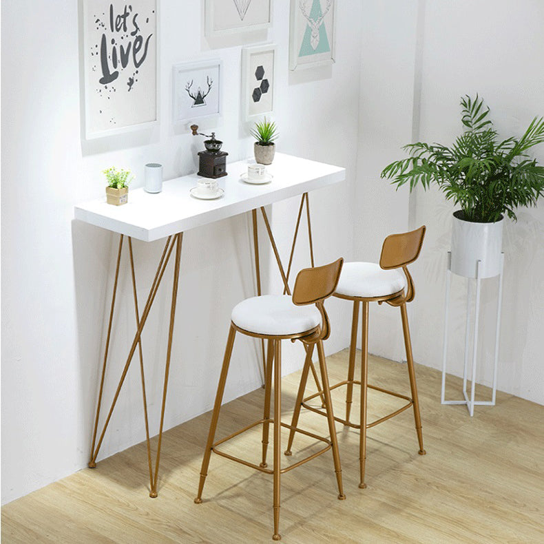 Rectangle Bar Dining Table Contemporary Bar Table with Double Pedestal Base Clearhalo 'Bar Furniture' 'Bar Tables' 'bar_tables' 'furn' 'furn_bar_tables' 'Furniture' 'furniture_bar_tables' 'Kitchen & Dining Furniture' 4768678