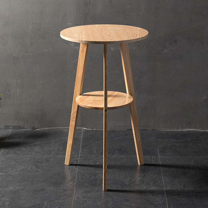 Contemporary Round Counter Table Wooden Counter Table for Restaurant Clearhalo 'Bar Furniture' 'Bar Tables' 'bar_tables' 'furn' 'furn_bar_tables' 'Furniture' 'furniture_bar_tables' 'Kitchen & Dining Furniture' 4768695