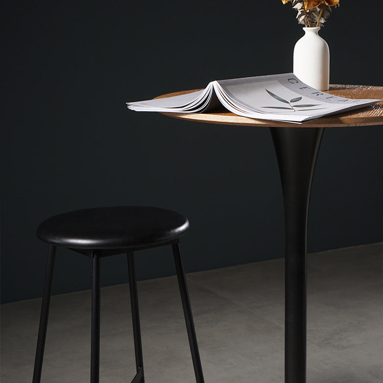 Contemporary Round Counter Table Dining Metal Counter Table for Restaurant Clearhalo 'Bar Furniture' 'Bar Tables' 'bar_tables' 'furn' 'furn_bar_tables' 'Furniture' 'furniture_bar_tables' 'Kitchen & Dining Furniture' 4768710